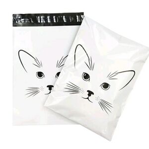 Cat Face Poly Mailers